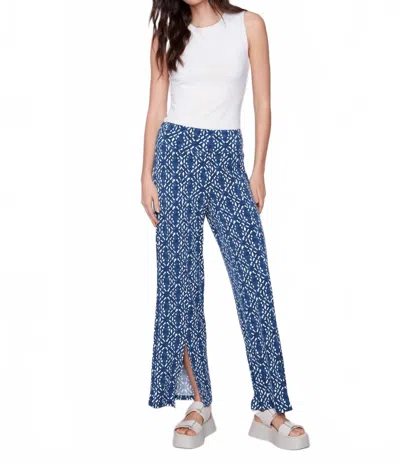 Charlie B Wide Leg Pant In Indigo In Multi