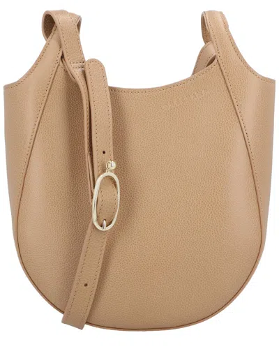 Longchamp Le Foulonne Leather Crossbody In Brown