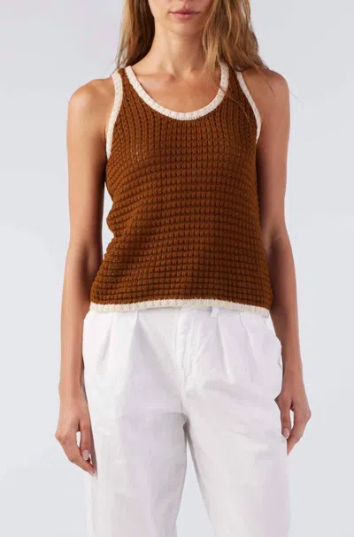 Amo Amy Sleeveless Sweater In Sedona In Multi