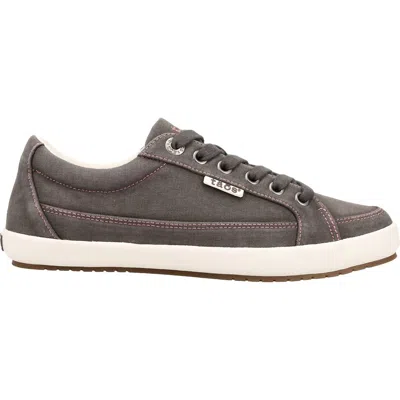 Taos Women's Moc Star 2 Canvas Sneakers In Graphite Vintage Canvas In Gray