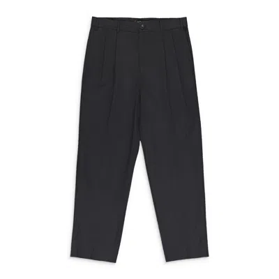 Aimé Leon Dore Gray Double Pleated Wool Trousers In Black