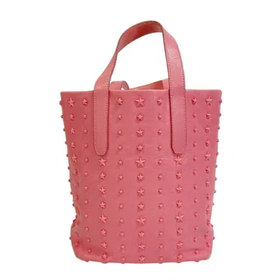 Pre-owned Jimmy Choo Pvc Leather Tote Bag () In Pink