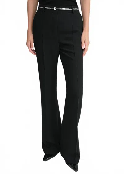 Totême Flared Evening Trouser In Black In Black