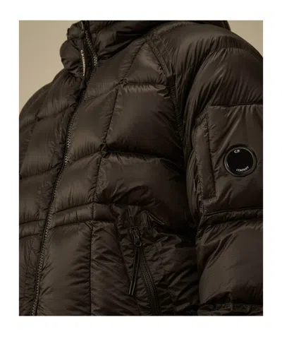 C.p. Company Matte Micro-ripstop Nylon Down Jacket In Brown