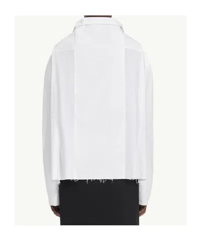 Mm6 Maison Margiela Camicia In Cotone White In White