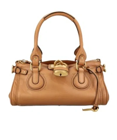 Chloé Womens Mustang Brown Paddington Small Leather Top-handle Bag In Brown