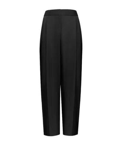 Alaïa Technical Taffeta Tailored Pants In Black