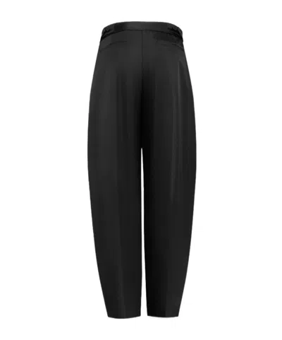 Alaïa Technical Taffeta Tailored Pants In Black