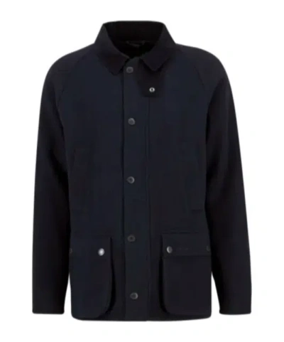 Barbour Bedale Wool Jacket In Blue