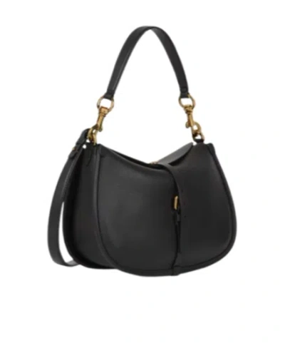 Etro Medium Pony Shoulder Bag In Black