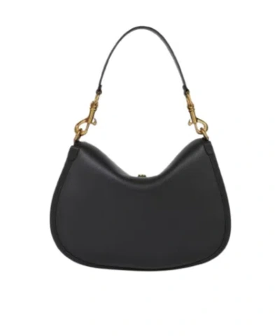 Etro Medium Pony Shoulder Bag In Black