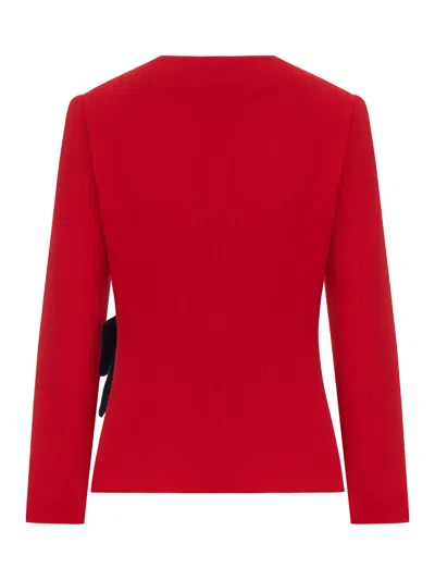 Valentino Wool Jacket In Red