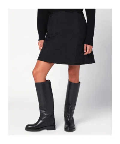 Jil Sander Black Quilted Skirt In Black