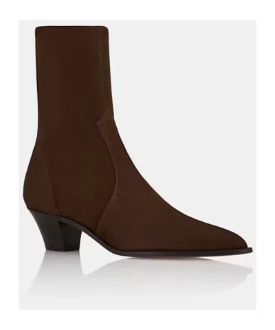 Aquazzura Pointed Ankle Boots In Brown