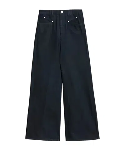 Isabel Marant Lemony Wide-leg Trousers In Blue