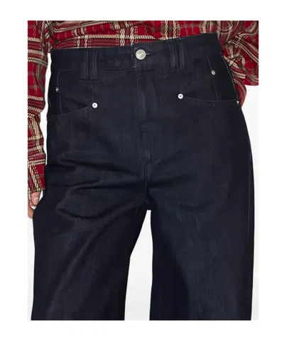 Isabel Marant Lemony Wide-leg Trousers In Blue
