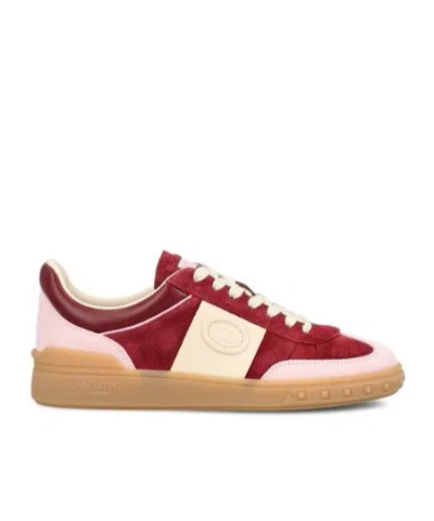 Valentino Lace-up Shoes With Round Toe And Flat Sole In Red