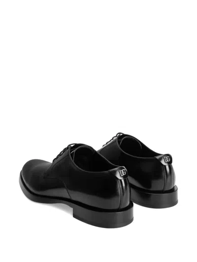 Dolce & Gabbana Dolce&gabbana Brushed Calfskin Oxfords Shoes In Black