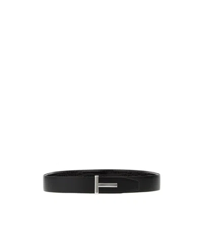 Tom Ford Reversible Crocodile Leather Belt Belts Brown In Brown