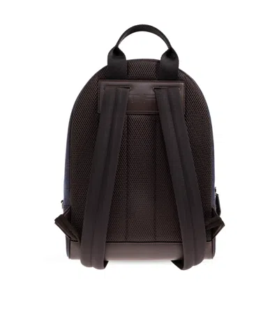 Etro Essential Jacquard Backpack In Blue