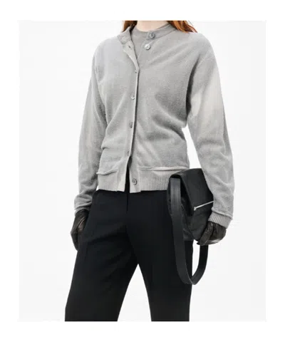 Our Legacy Relaxed-fit Merino Wool Cardigan With Button-down Closure In Gray