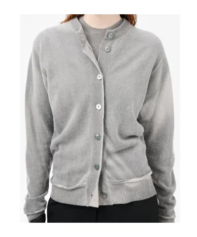 Our Legacy Relaxed-fit Merino Wool Cardigan With Button-down Closure In Gray