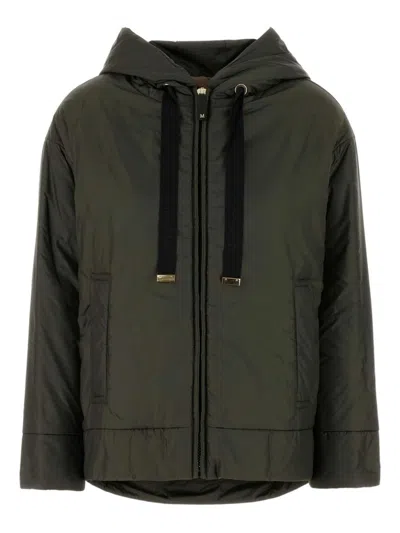 Max Mara The Cube Nylon Jacket In Green
