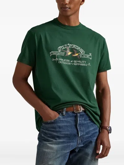 Polo Ralph Lauren Men's Classic-fit Polo Sportsman T-shirt In Green