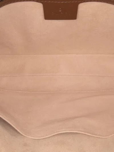 Pre-owned Gucci 2016-2025 Small Gg Supreme Jackie 1961 Crossbody Bag In Brown