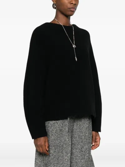 Boboutic Round-neck Wool Sweater In Black