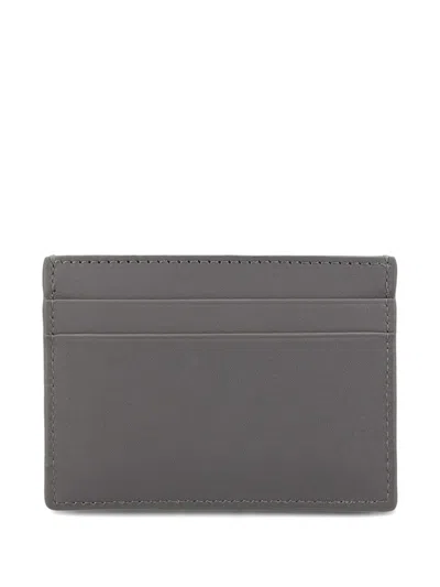 Loewe Plain Cardholder In Nappa Calfskin In Gray