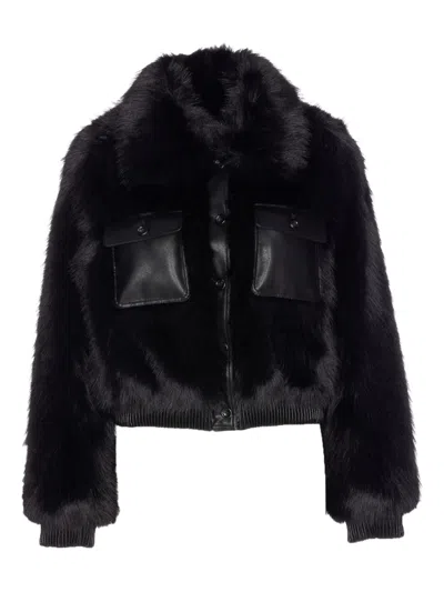 Liu •jo Black Faux Fur Jacket