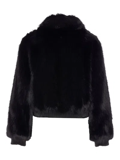 Liu •jo Black Faux Fur Jacket