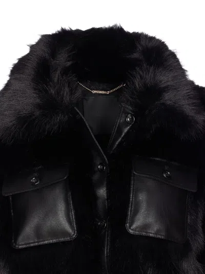 Liu •jo Black Faux Fur Jacket