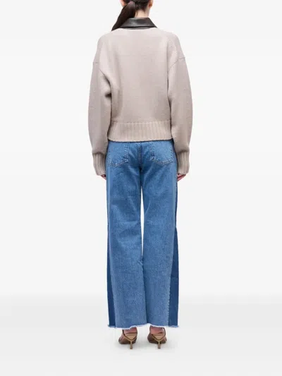 Simkhai High-collar Wool Jacket In Neutral