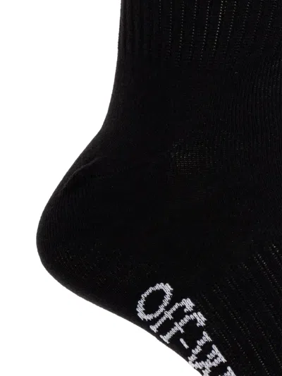 Off-white Medium Socks With Arrow Pattern In Black