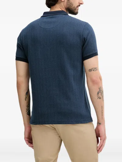 Barbour Logo-embroidered Polo Shirt In Blue
