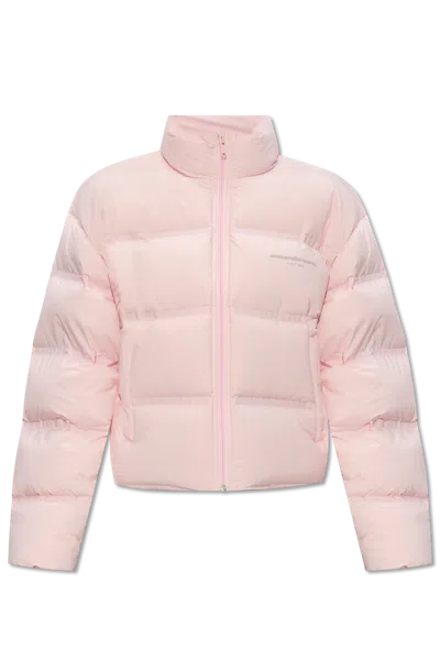 Alexander Wang Short Puffer Jacket In Pink