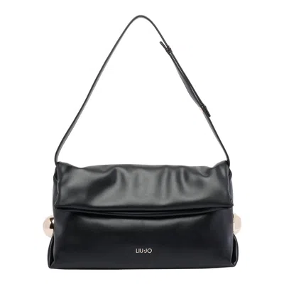 Liu •jo Modern Shoulder Bag Metallic Accents In Metallic