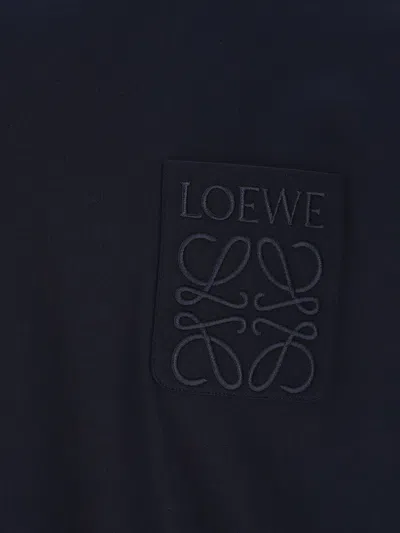 Loewe T-shirt And Polo Shirt In Blue