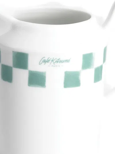 格纹陶瓷牛奶罐