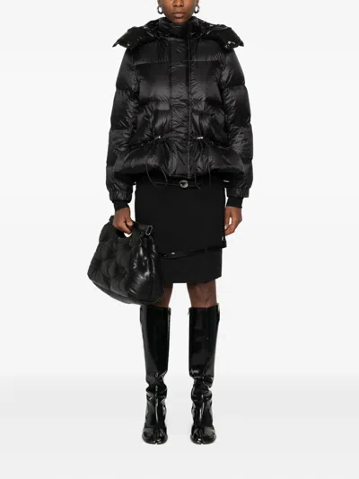 Sacai Nylon Puffer Down Jacket In Multi