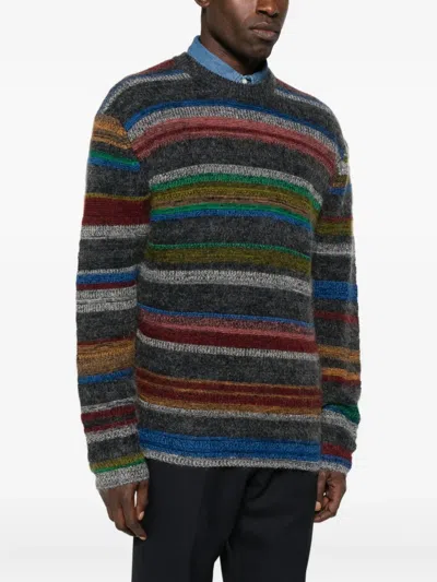 Paul Smith Striped Sweater In Multi