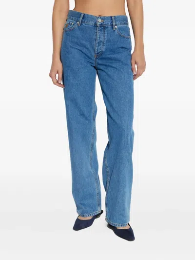 By Malene Birger Chicago High-rise Organic Cotton Denim Jeans In Multi