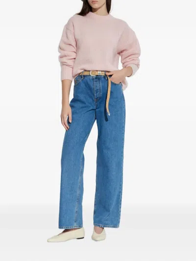 By Malene Birger Brie Wool And Mohair Crewneck Sweater In Neutral