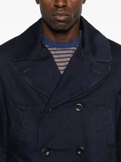 C.p. Company C.p.company Denim Blazer With Double-breasted Design In Blue