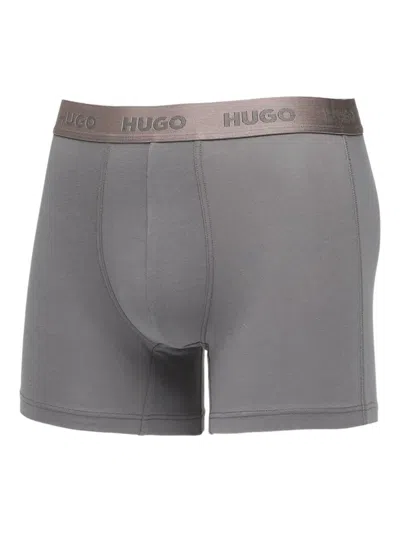 Hugo Boss Logo Boxer Briefs (pack Of Three) In Multi