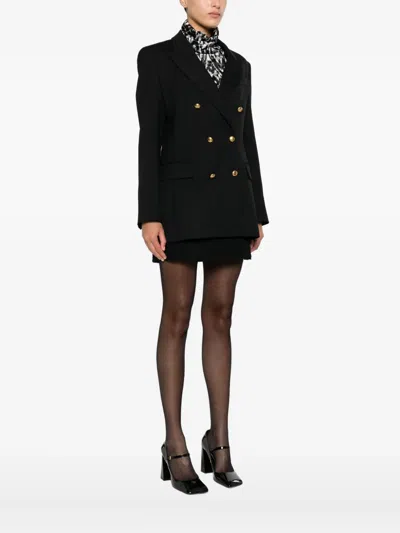 P.a.r.o.s.h Double-breasted Jacket In Black