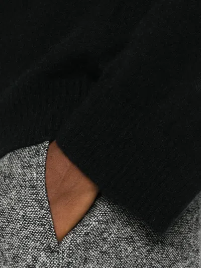 Boboutic Balloon-sleeve Cashmere Jumper In Black