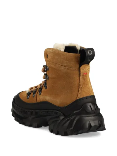 皮毛一体衬里登山靴